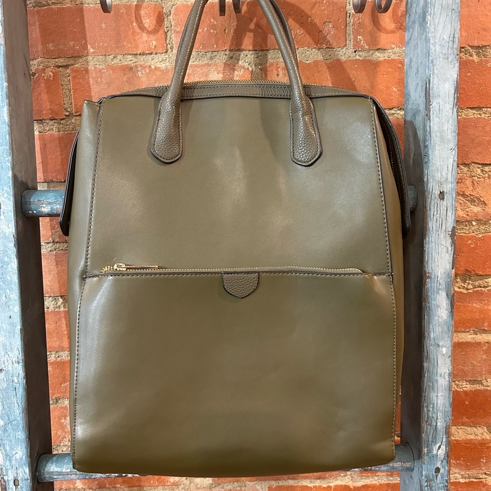 A New Day convertible backpack purse - olive green